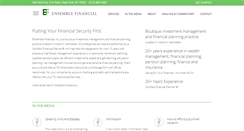 Desktop Screenshot of ensemblefinancial.com